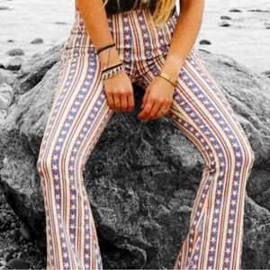 Free people penny pull on Americana Flared Pants size 26